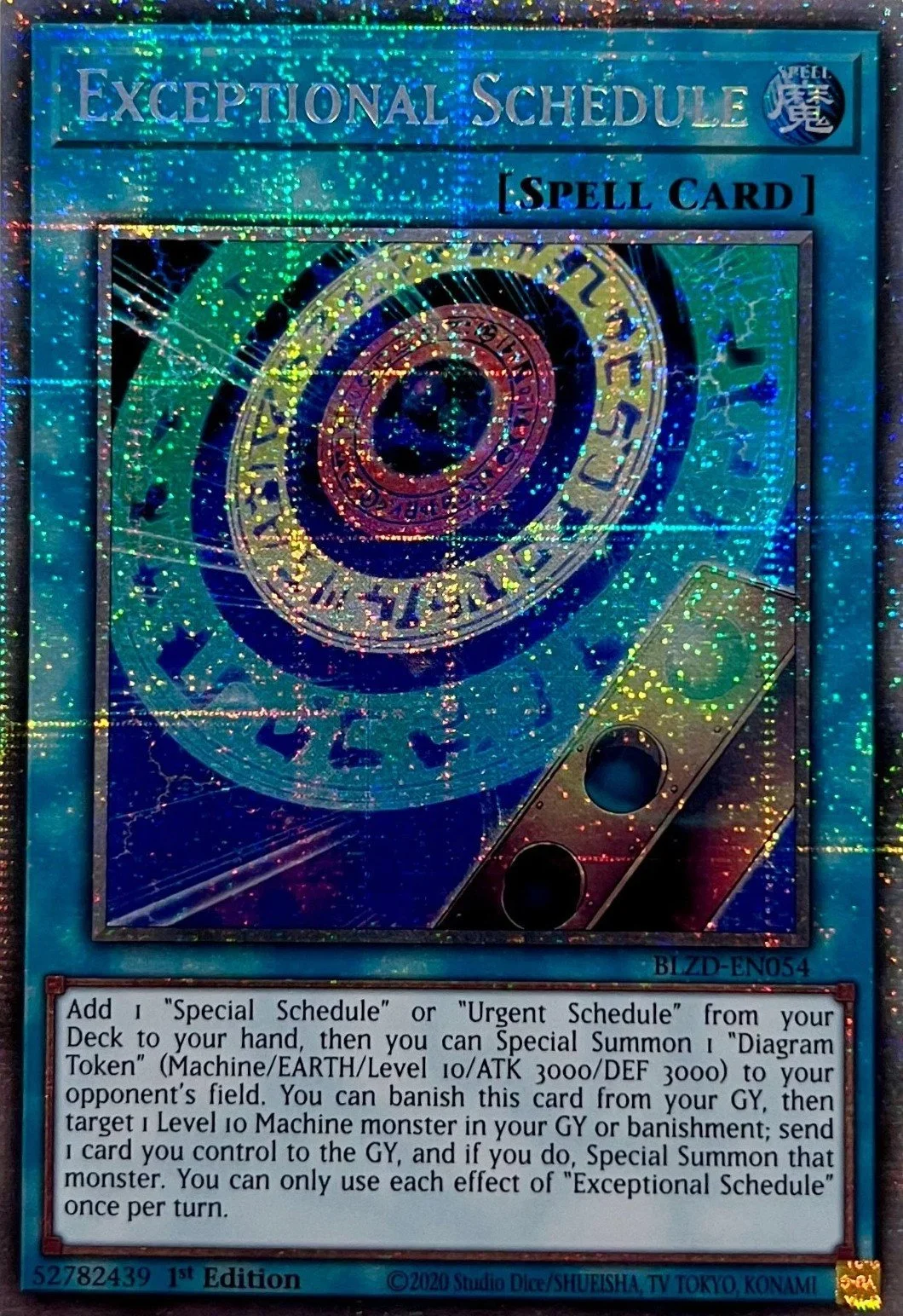 Exceptional Schedule - BLZD-EN054 - Starlight Rare - 1st Edition