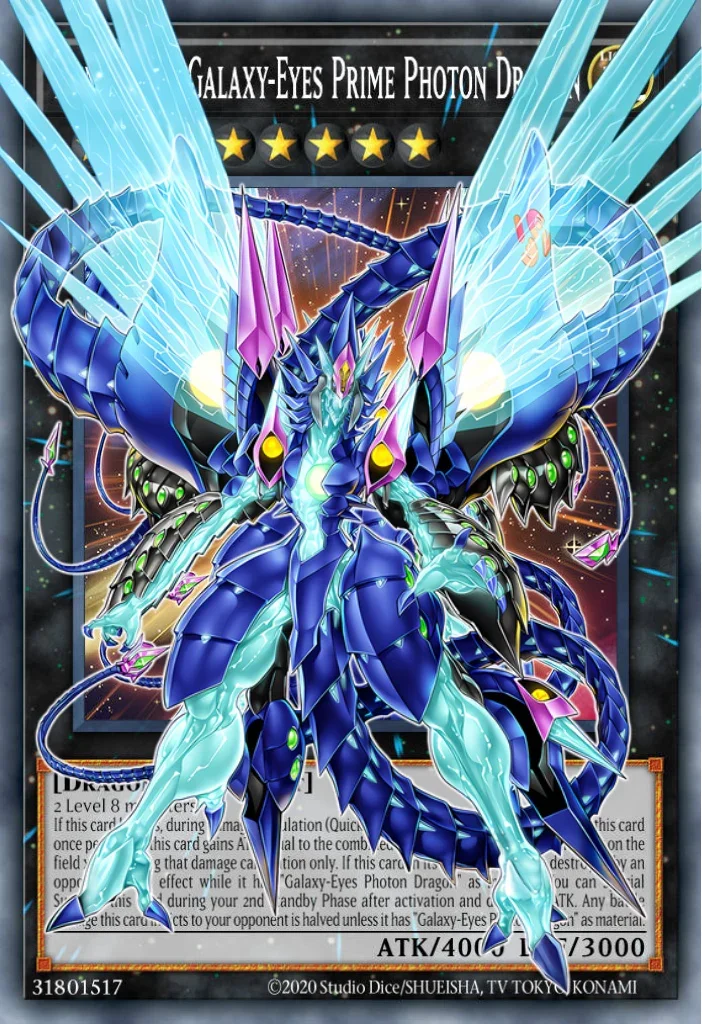 NUMBER 62: GALAXY-EYES PRIME PHOTON DRAGON - BLGG-EN140 - 1st Edition - OVERFRAME ULTRA RARE