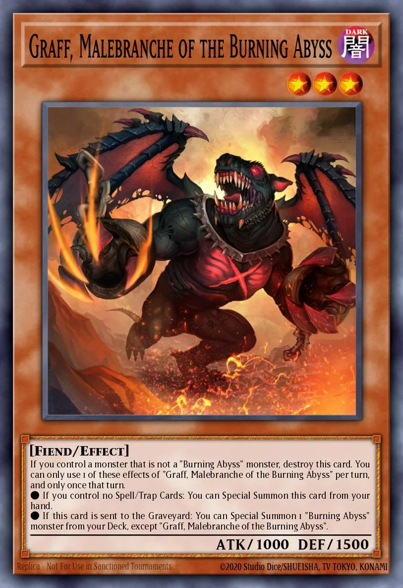 GRAFF, MALEBRANCHE OF THE BURNING ABYSS - BLGG-EN063 - 1st Edition - ULTRA RARE