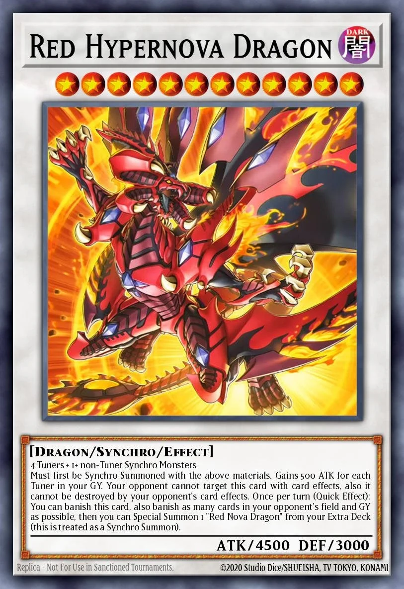 RED HYPERNOVA DRAGON - BLZD-EN038 - 1st Edition - SUPER RARE