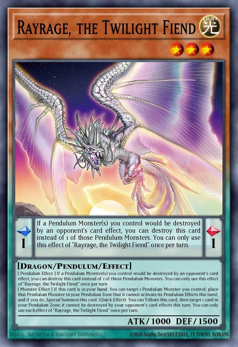 RAYRAGE, THE TWILIGHT FIEND - CORI-EN025 - 1st Edition - COMMON
