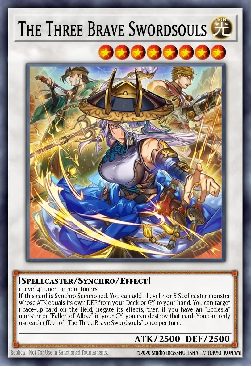 THE THREE BRAVE SWORDSOULS - CORI-EN100 - 1st Edition - SUPER RARE