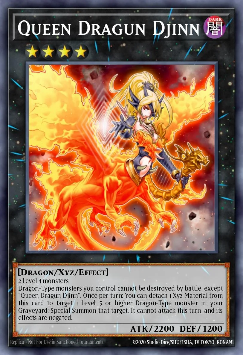 QUEEN DRAGUN DJINN - BLGG-EN097 - 1st Edition - SECRET RARE