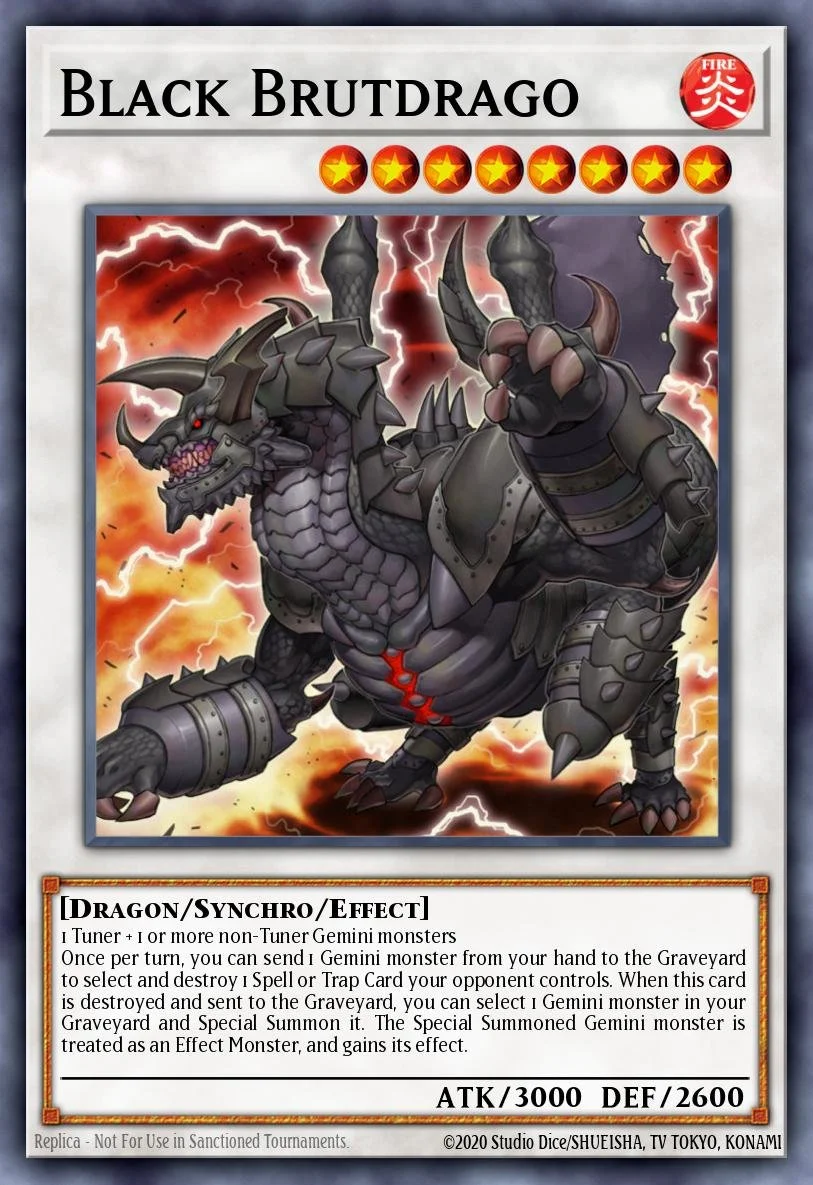 BLACK BRUTDRAGO - BLGG-EN089 - 1st Edition - ULTRA RARE