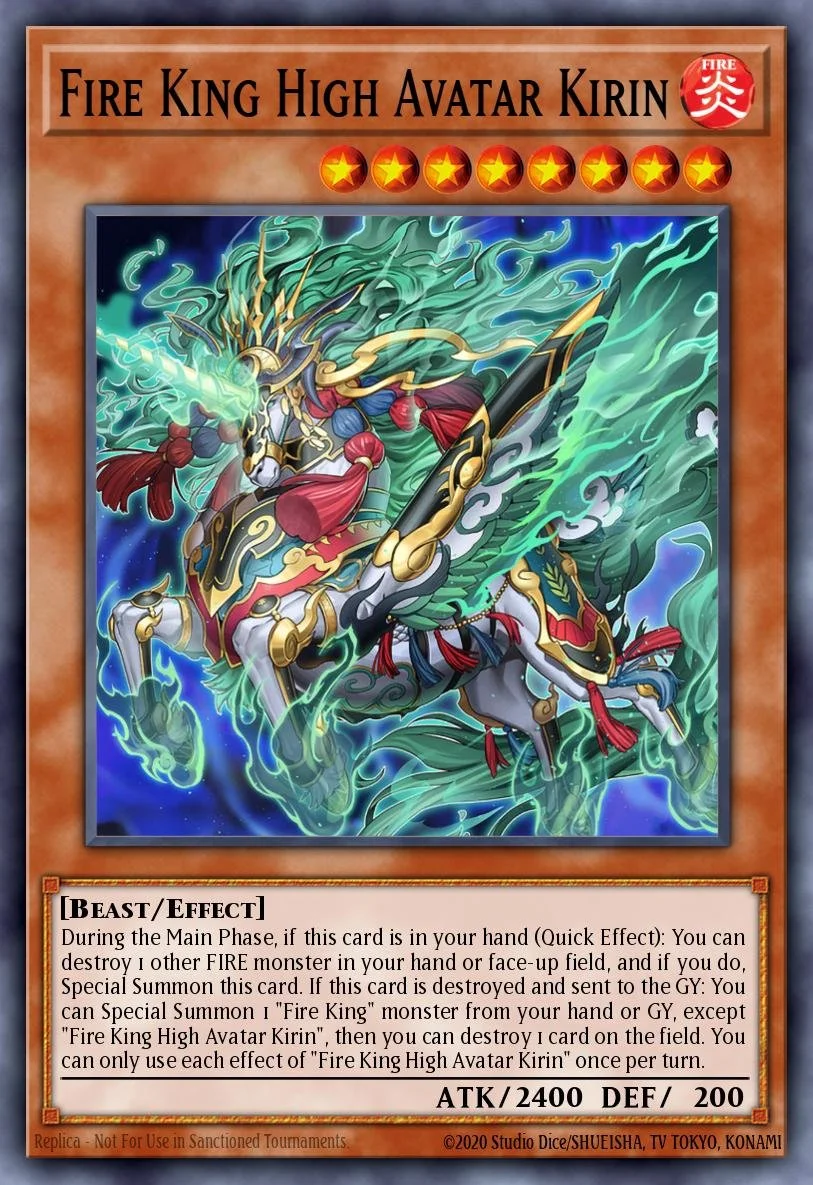 Fire King High Avatar Kirin - RA05-EN032 - 1st Edition - Ultra Rare