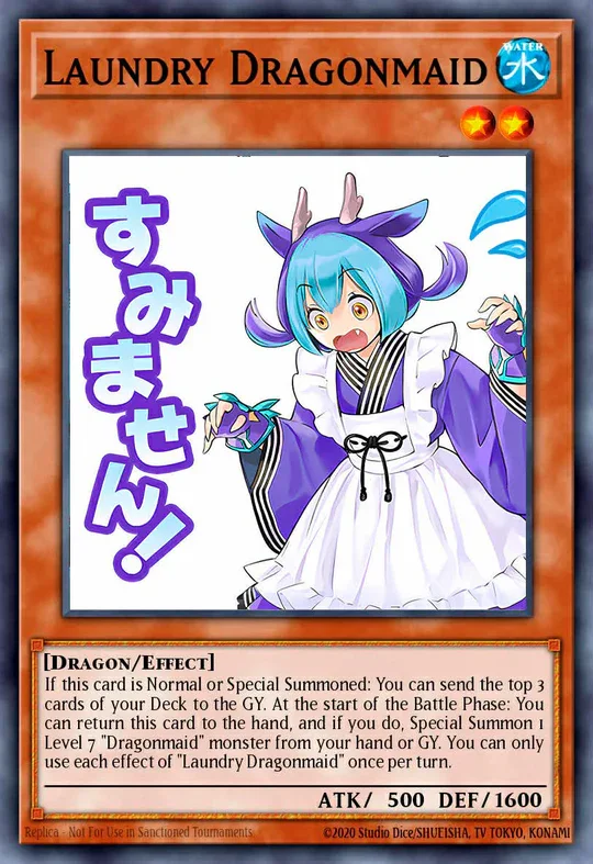 Laundry Dragonmaid (Variant Art) - RA05-EN095 - 1st Edition - Starlight Rare