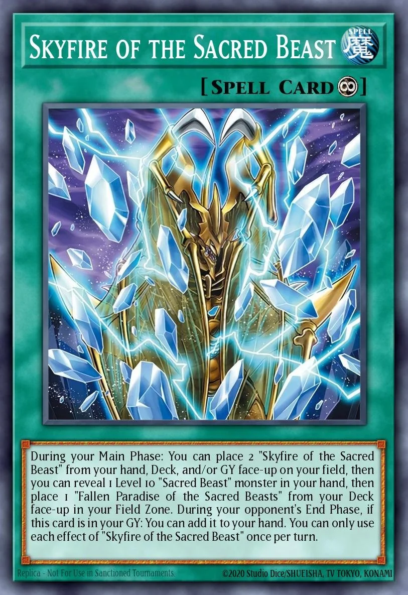 SKYFIRE OF THE SACRED BEAST - CORI-EN049 - 1st Edition - COMMON