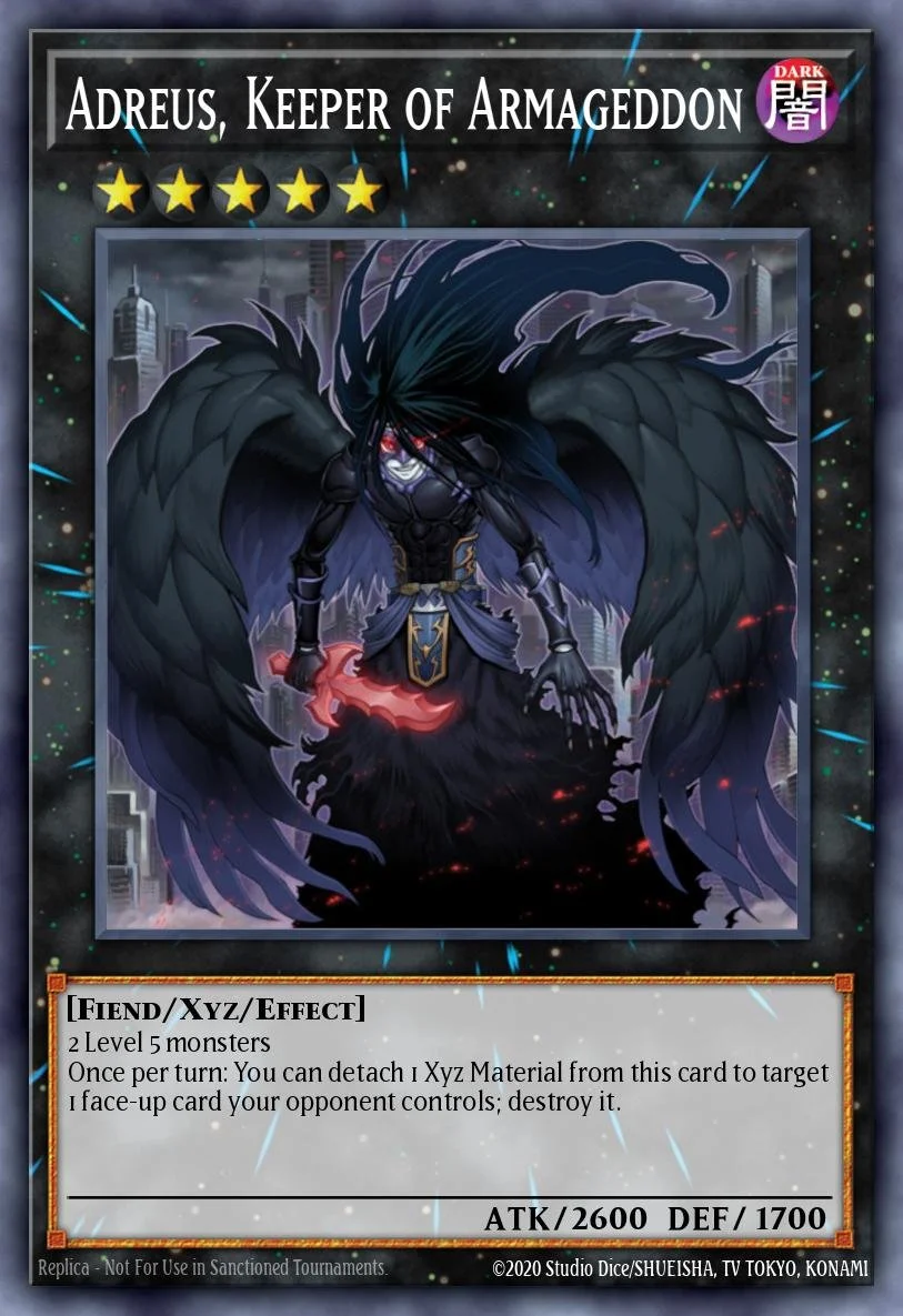 ADREUS, KEEPER OF ARMAGEDDON - BLGG-EN096 - 1st Edition - SECRET RARE
