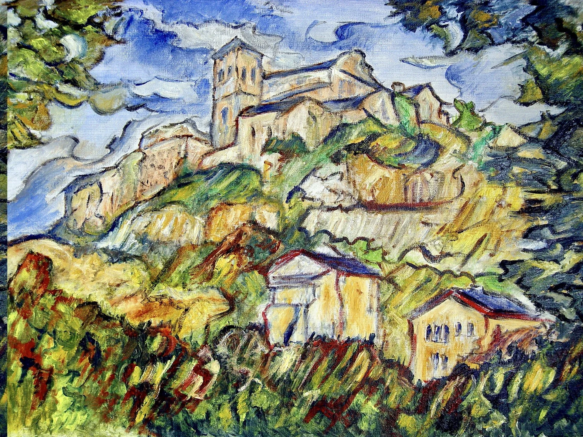 Sion Kirche Valere auf einem Hügel