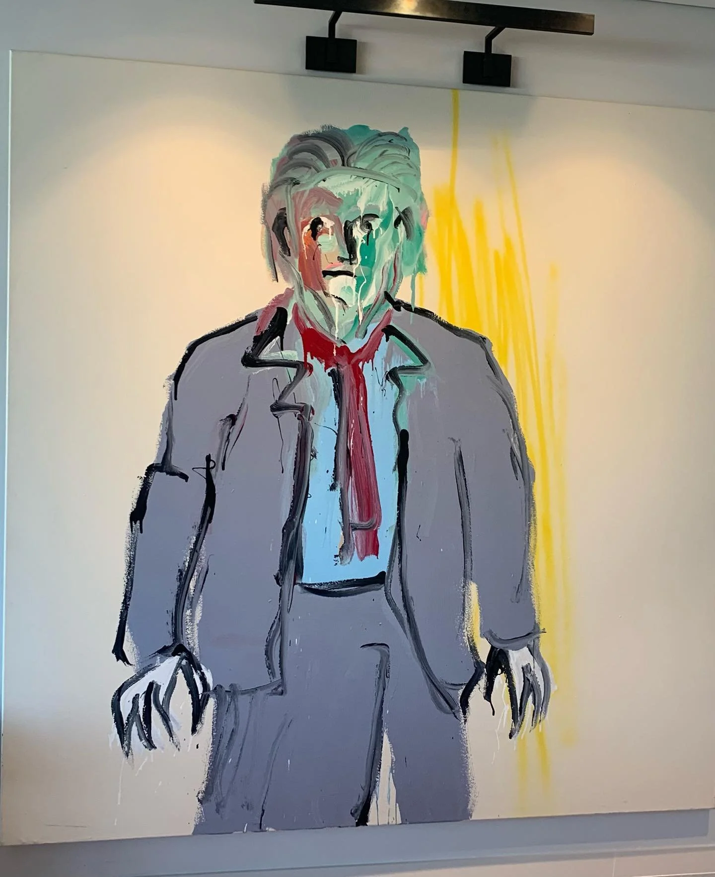 Adam Cullen painting I let go of , now hanging in my clients home !