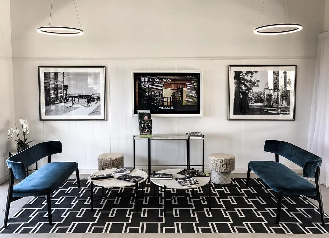 Picture hanging and sourcing of archival photos for Cranbrook school