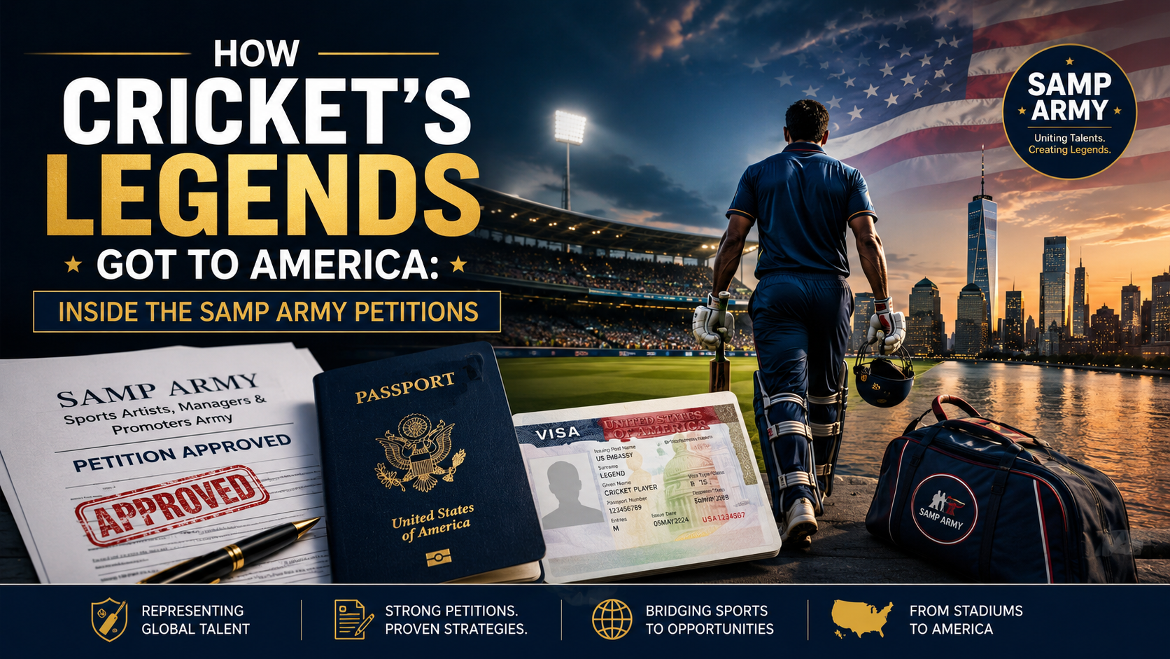 How Cricket's Legends Got to America: Inside the SAMP Army Petitions