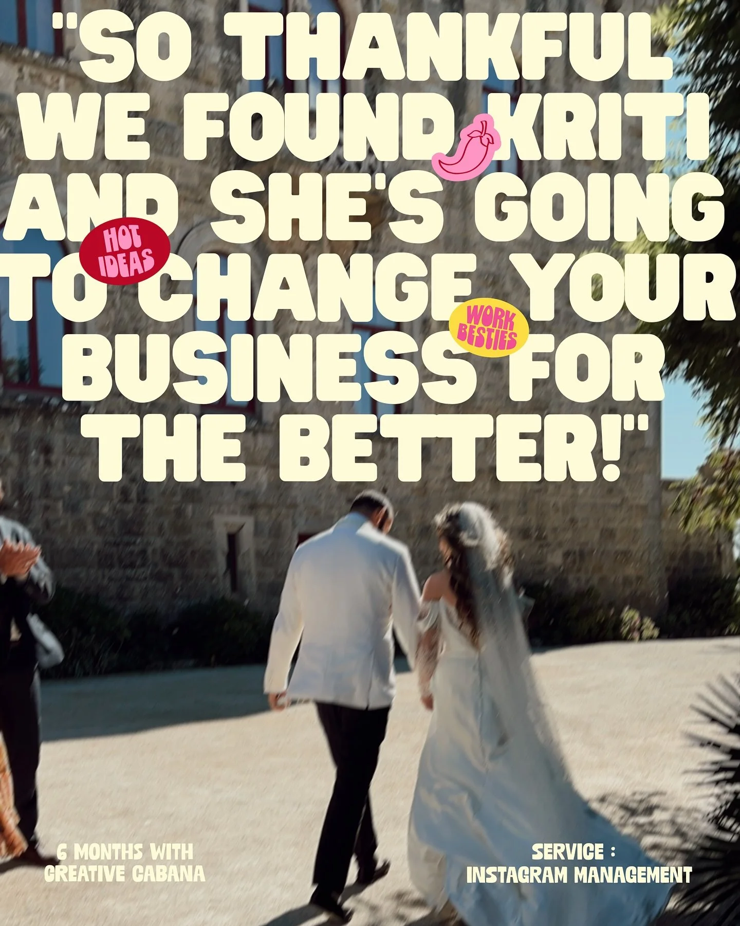 SIX MONTHS under the Instagram sun with @creativecabanaco 🌟

Creative Cabana is the all-inclusive branding + website design studio for wedding pros, and we&rsquo;ve been lucky enough to hang out under their cabana bringing the fun to their Instagram