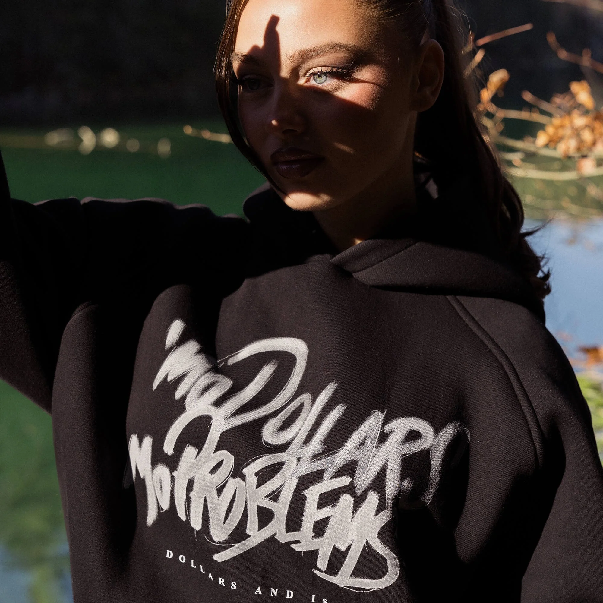 Mo Dollars Mo Problems Hoodie Close-up