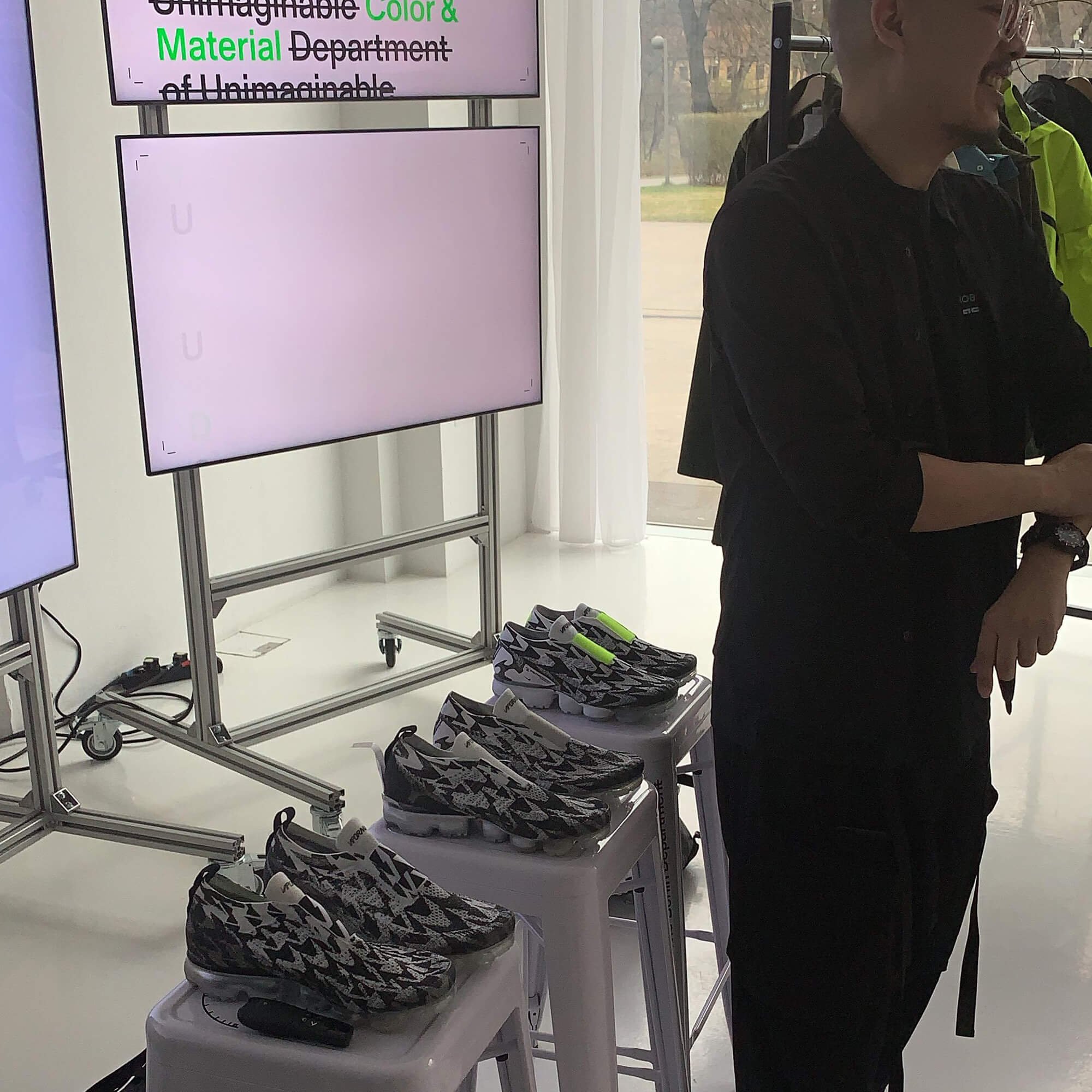 Errolson Hugh and his own Nike sneakers