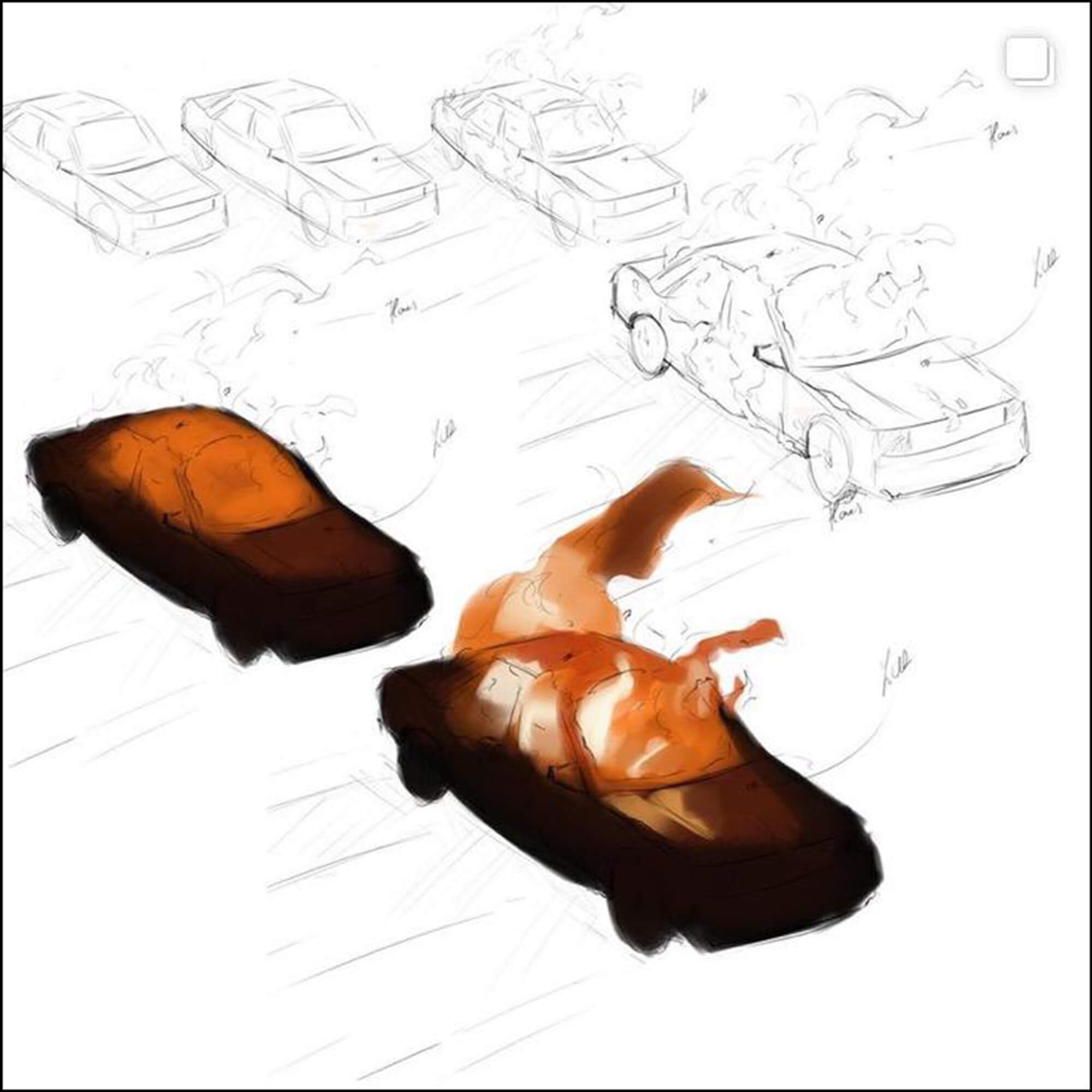 Early sketches and concepts