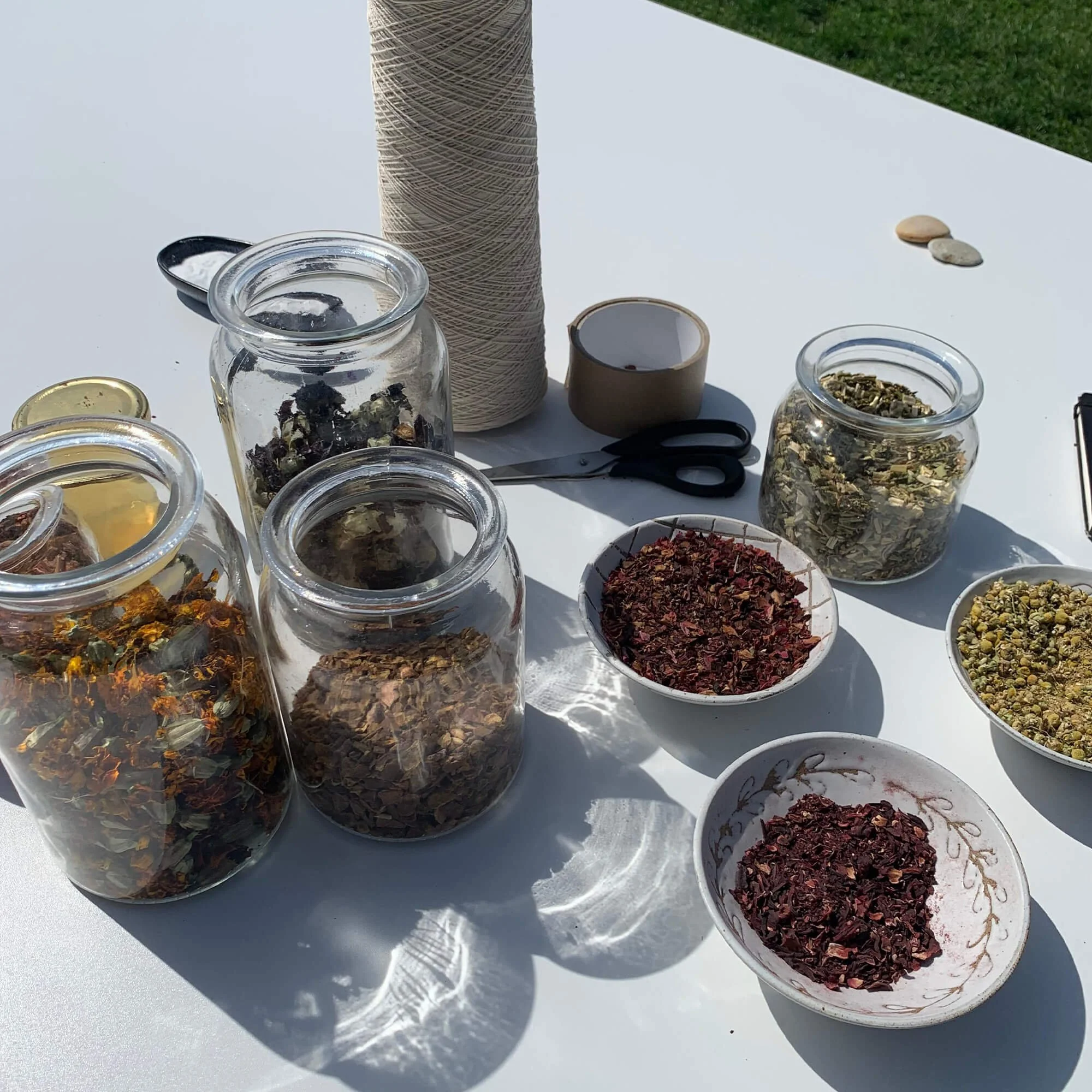 Dyeing materials