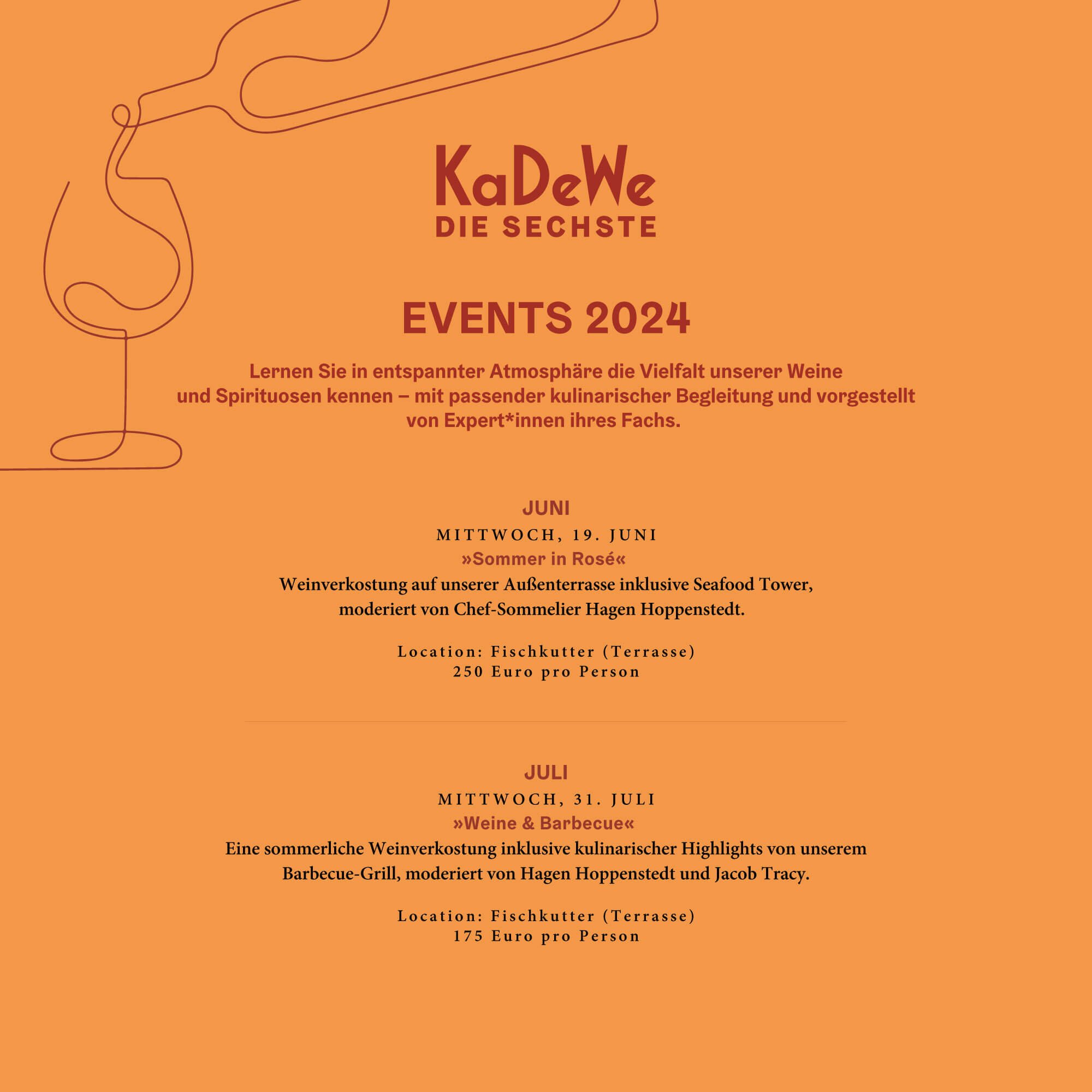 'Die Sechste' Wine Menu