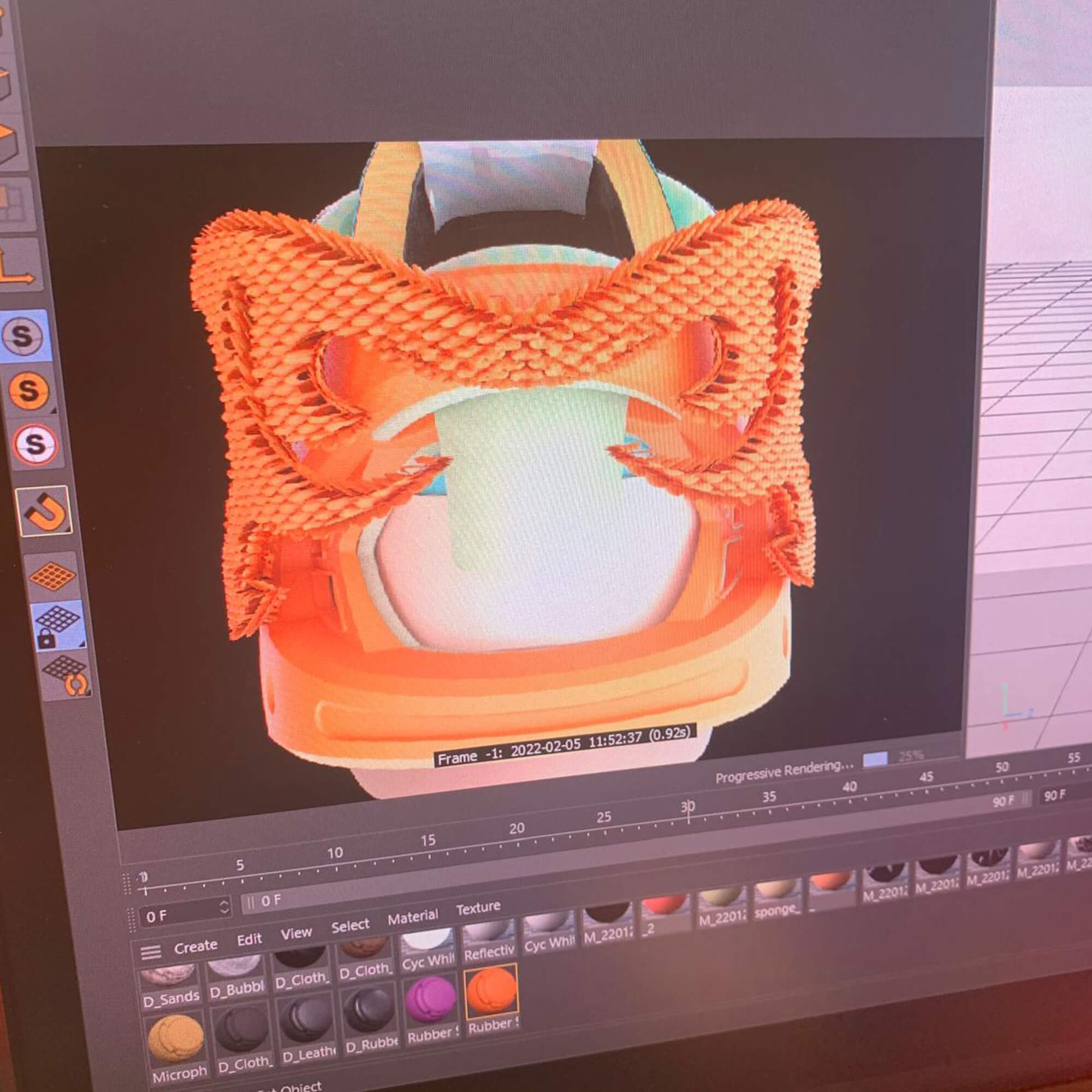 3D view from back