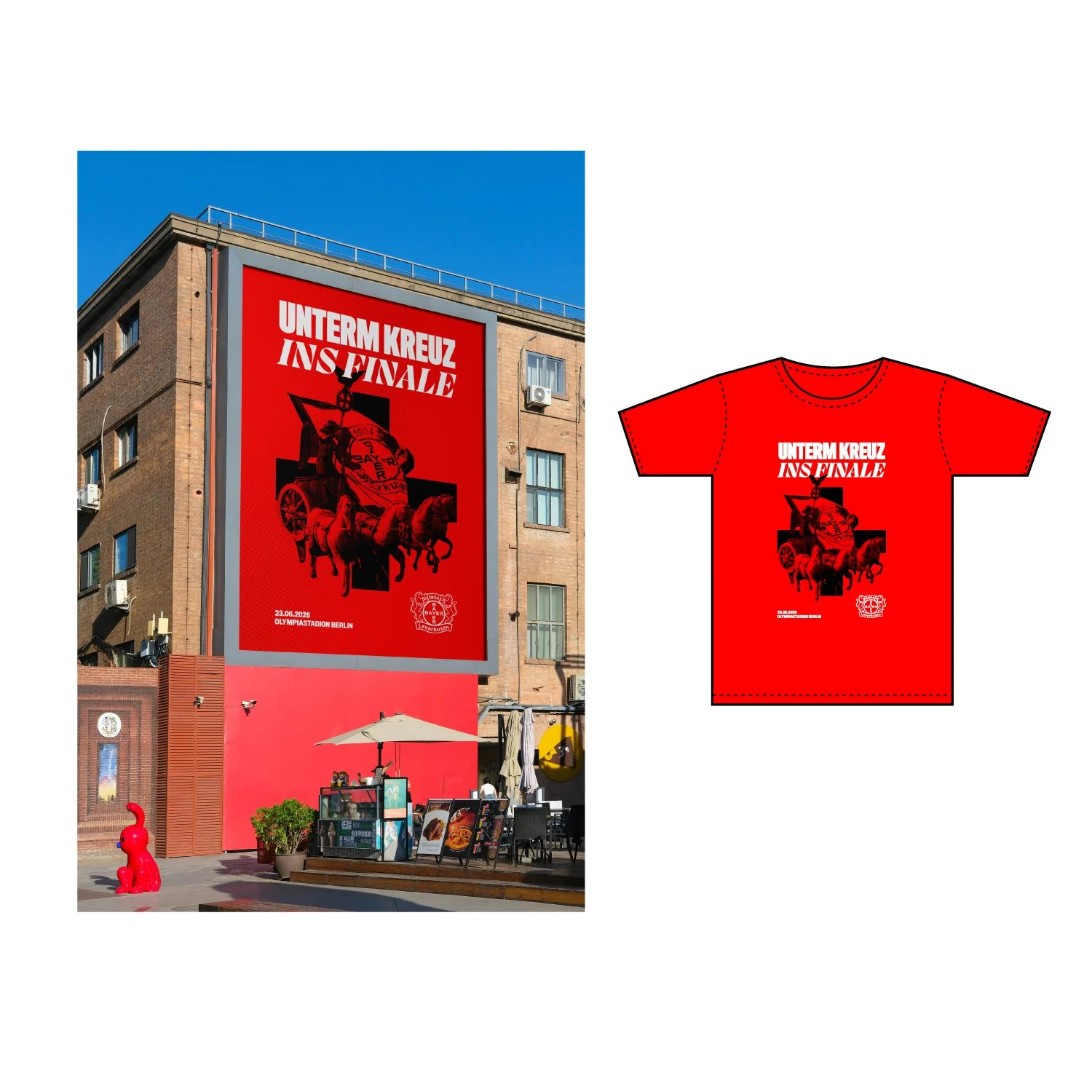 DFB pokal final campaign - OOH & merchandise