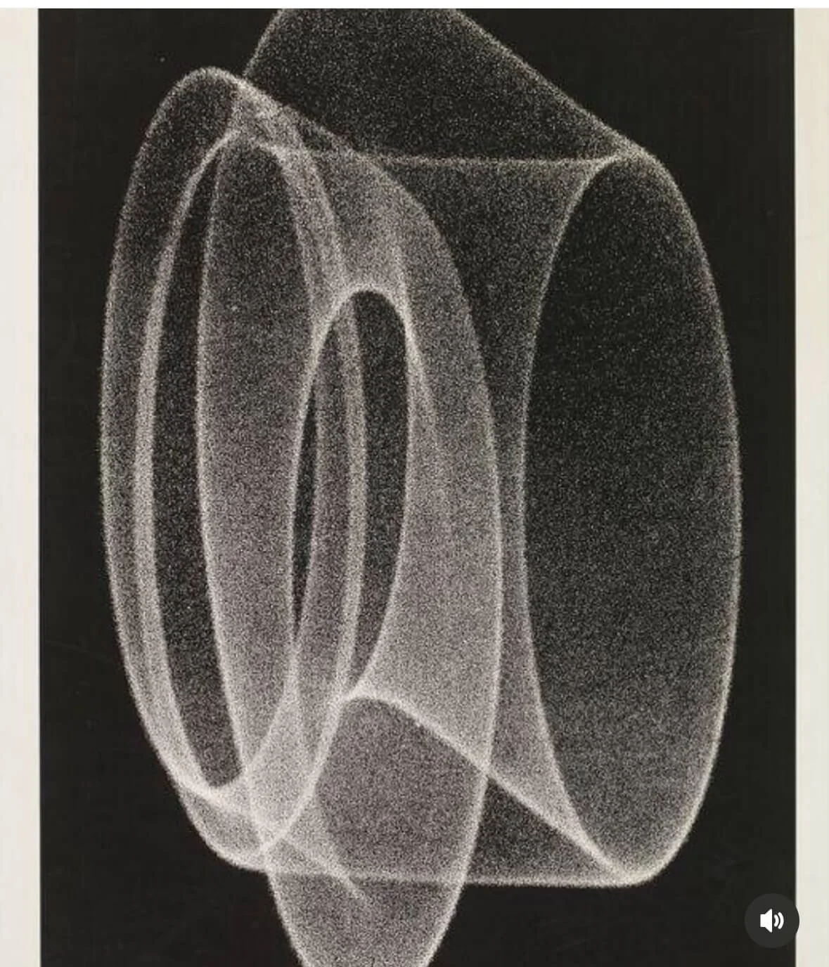 Herbert W. Franke, Analog-Grafik D2 - Dance of the Electrons, photographic image  using an analog computer 
and Demo-Gerät and cathode-ray oscillograph, 1962
