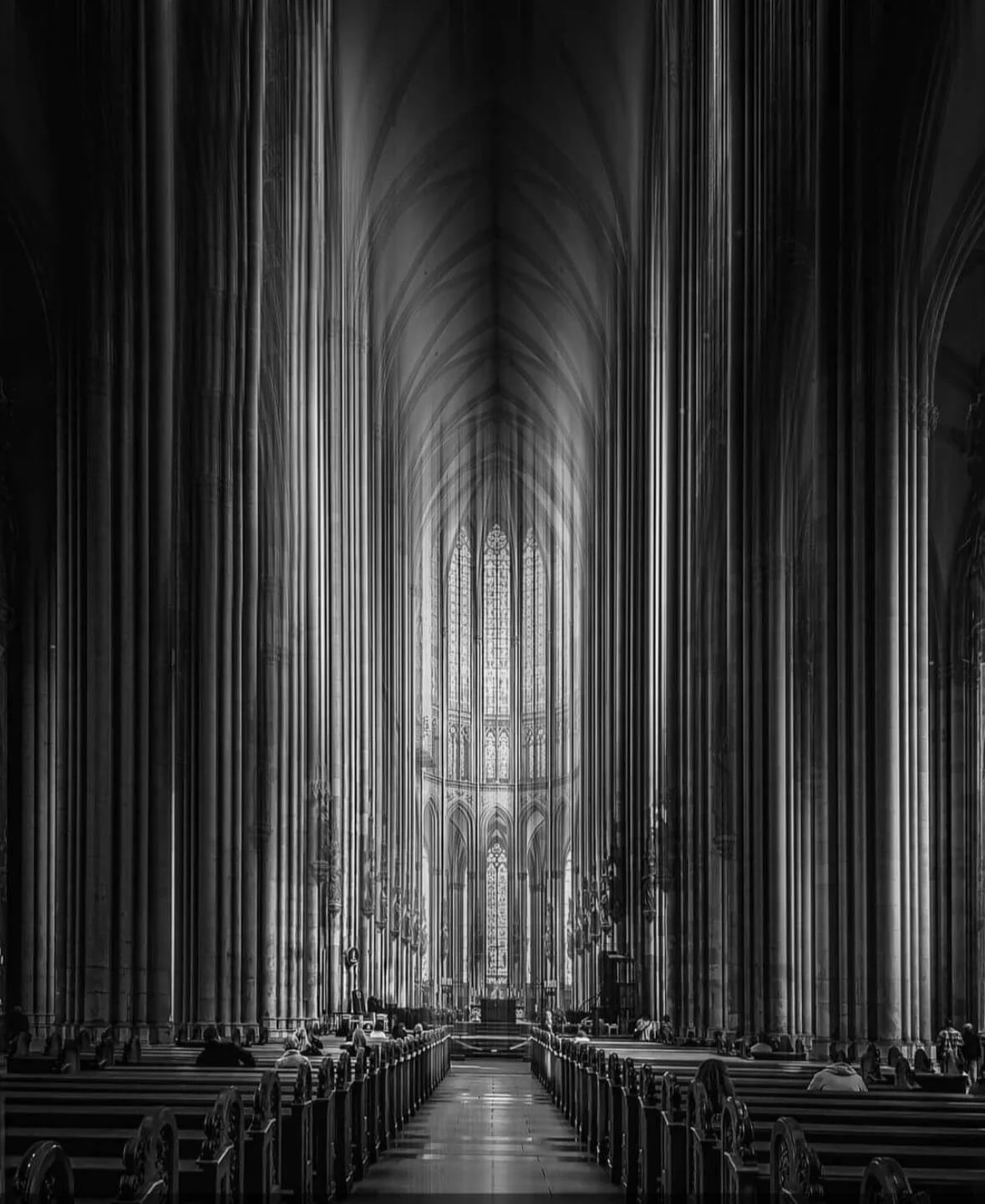 interior of Kölner Dom, Cologne Cathedral,  
1248 - 1880 