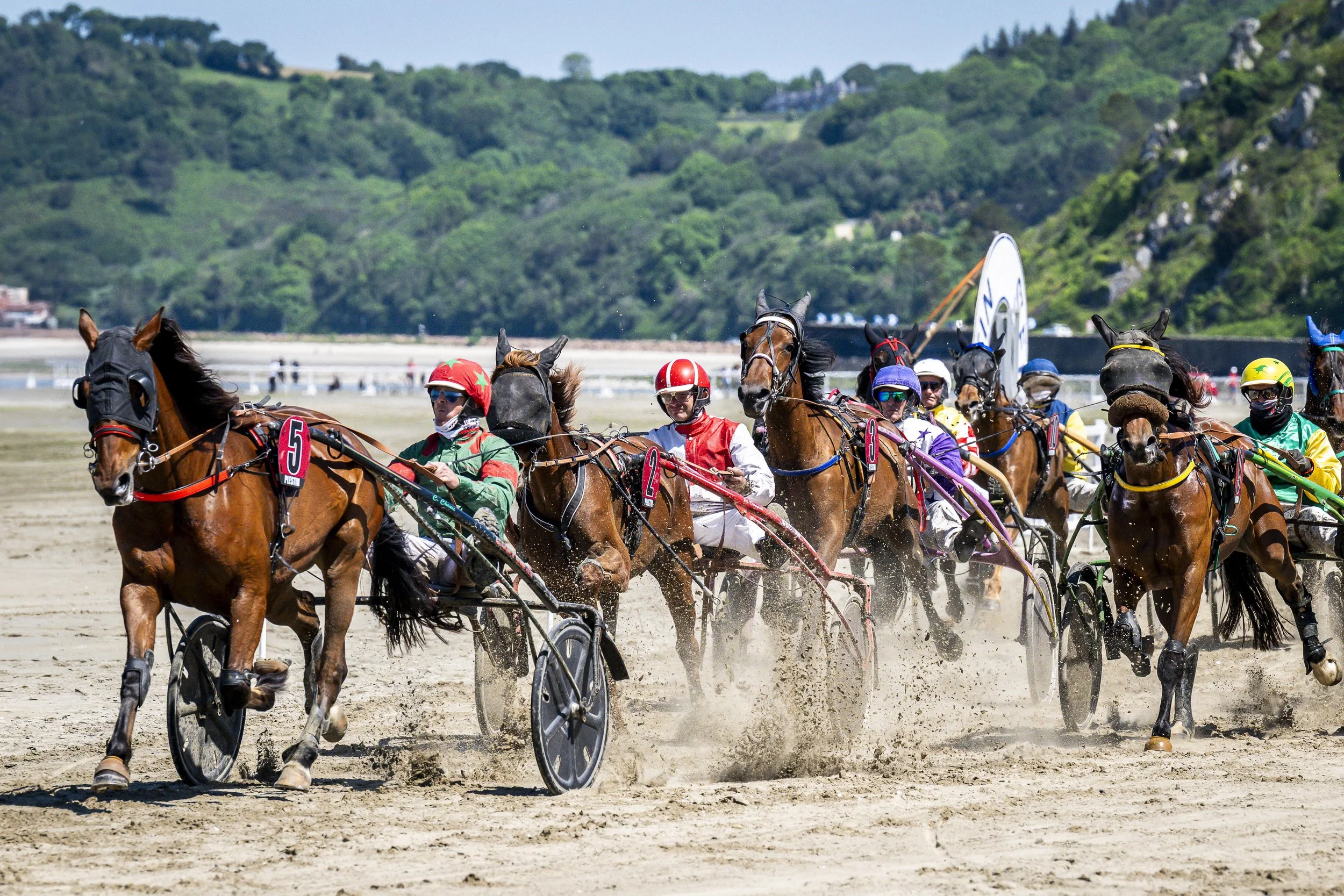 Courses hippiques Saint-Efflam. Hippodrome marin Plestin-les-Grèves. Côtes d'Armor.