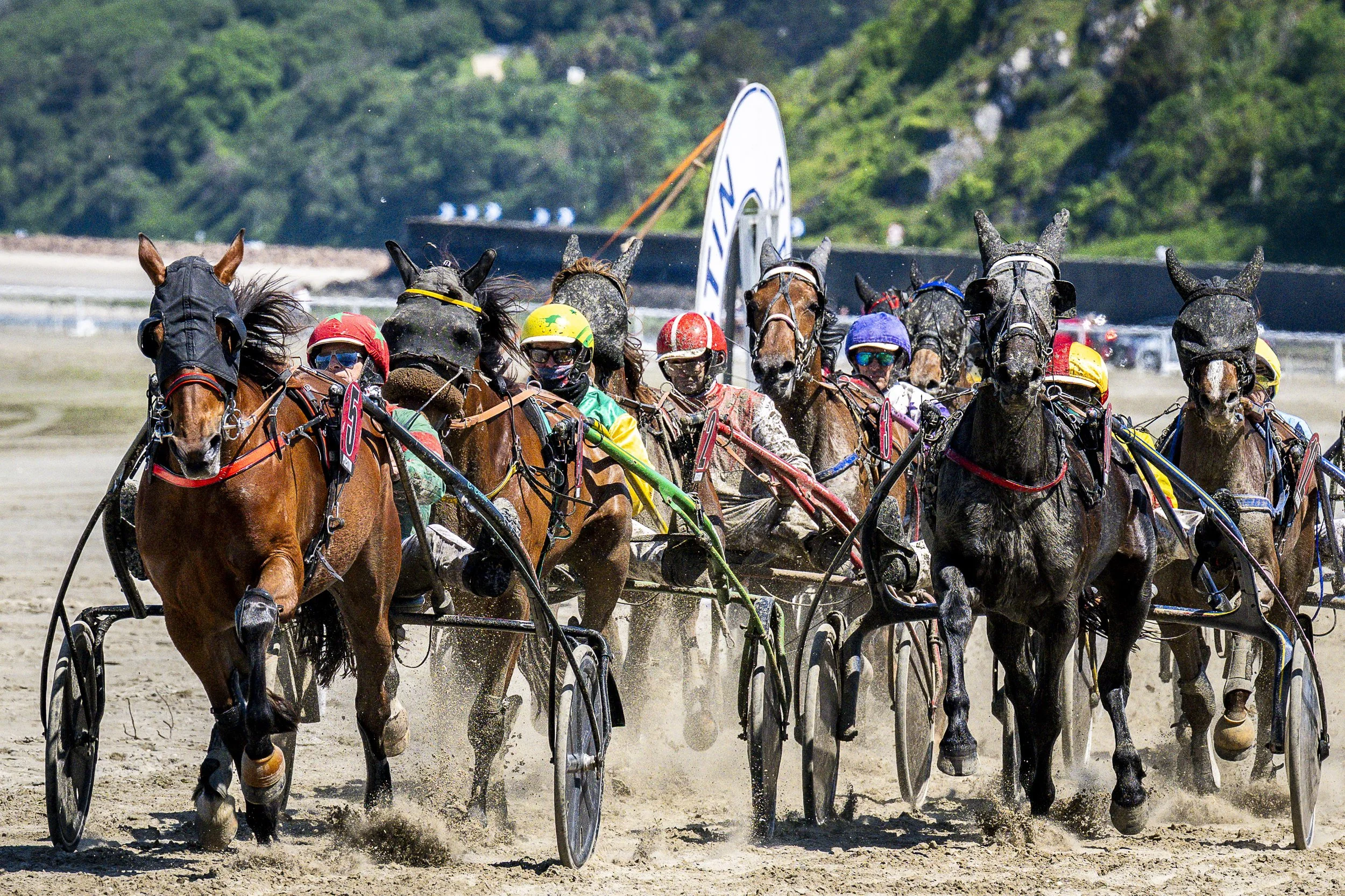 Courses hippiques Saint-Efflam. Hippodrome marin Plestin-les-Grèves. Côtes d'Armor.