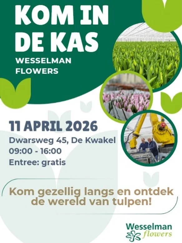 Vind je het leuk om een kijkje achter de schermen te nemen? Dit weekend is je kans! Wij zijn als Human Services aanwezig bij de nieuwe broeierij van Wesselman Flowers B.V. in De Kwakel. Misschien zien we je daar?