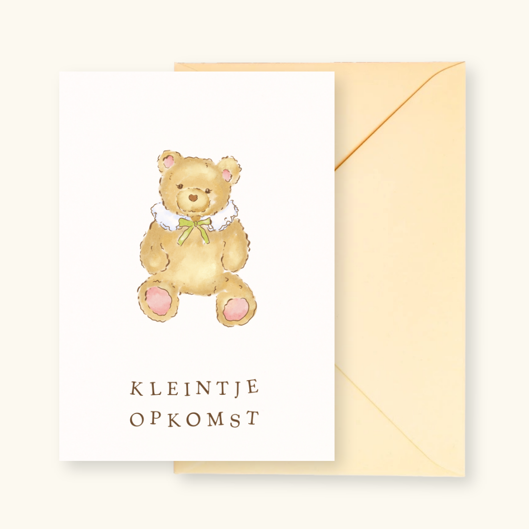 Wenskaart met envelop Kleintje Opkomst