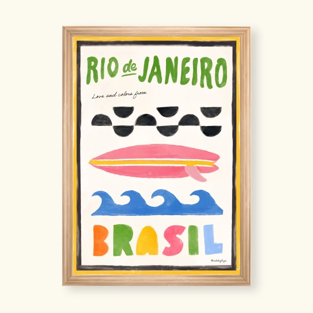 Brasil handdrawn print