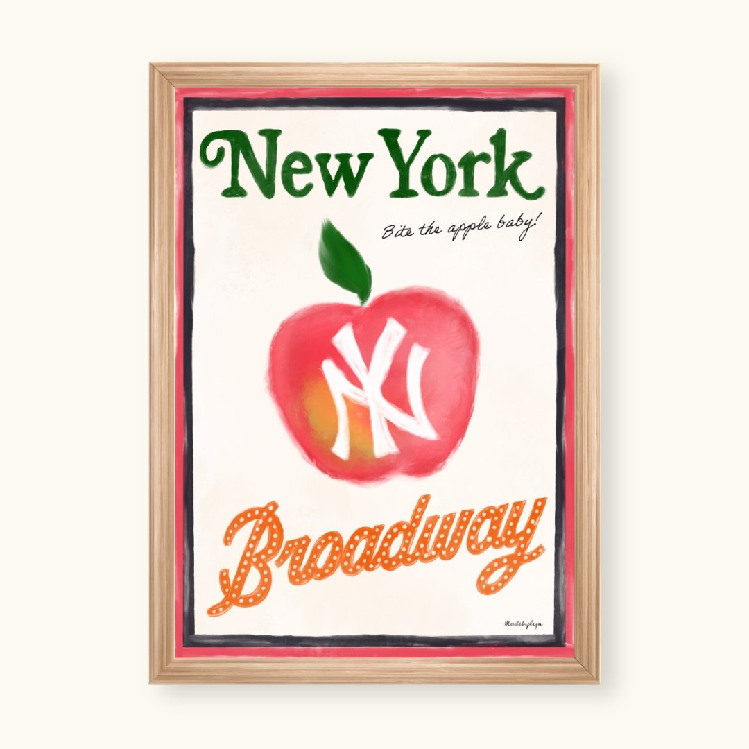 New york handdrawn print