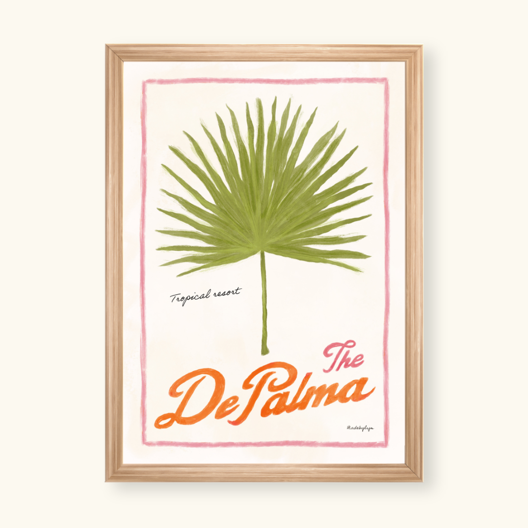De Palma Resort handdrawn art print