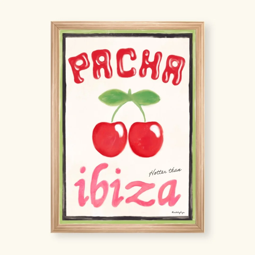 Ibiza handdrawn print