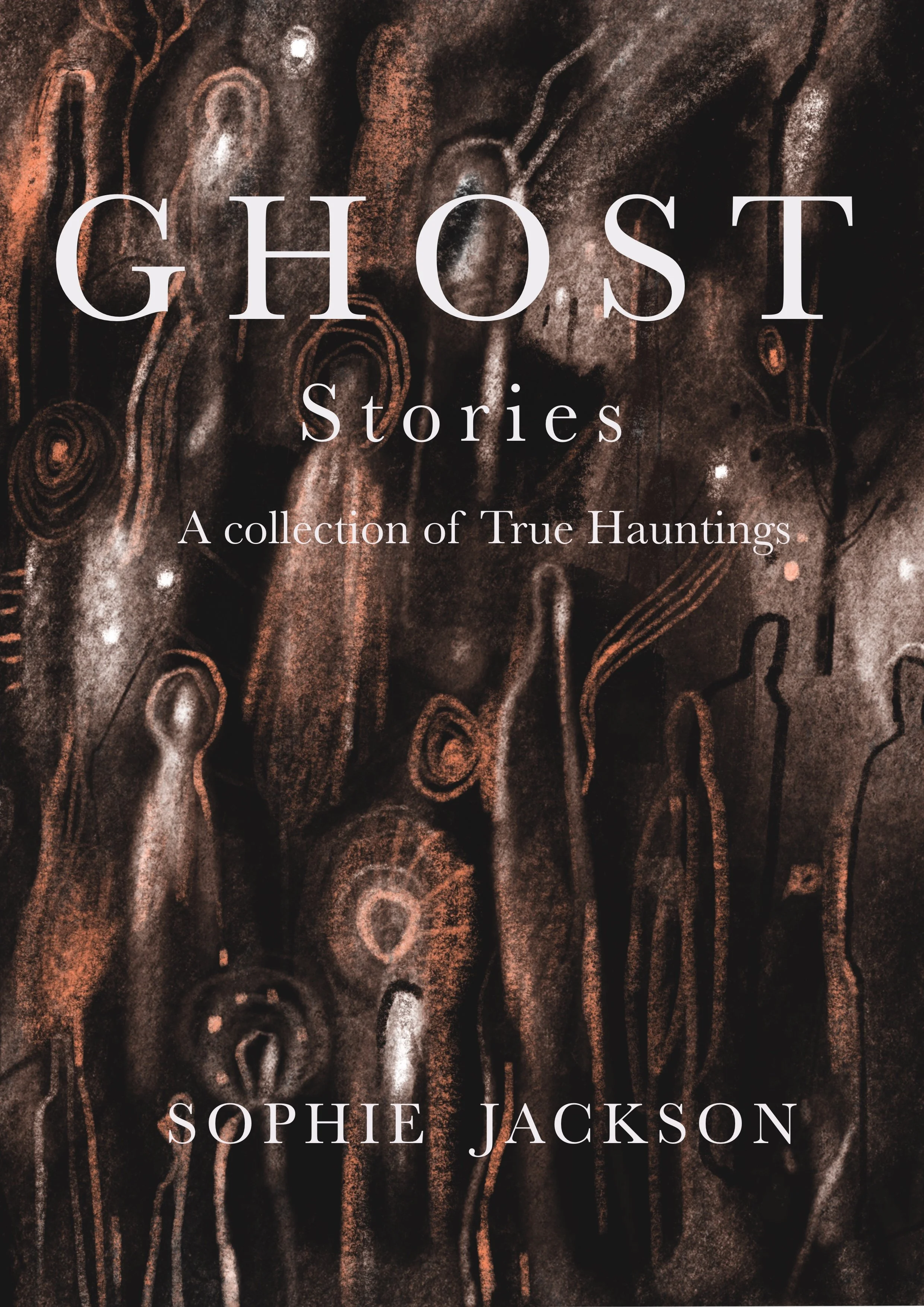  Book cover for an anthology of ghost stories. 