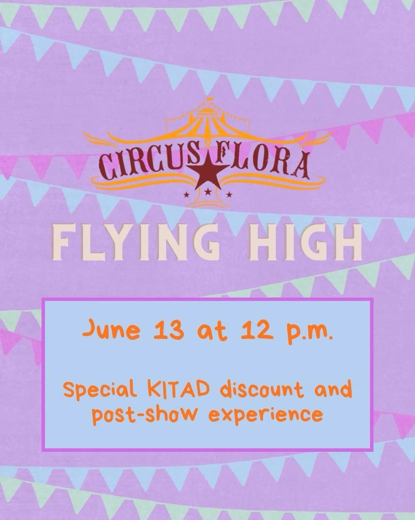 Looking for another family adventure this summer?
Our friends at Circus Flora are offering a special experience for Kids in the Arts District families. Purchase tickets using the KITAD promo code and you&rsquo;ll receive exclusive post-show access af