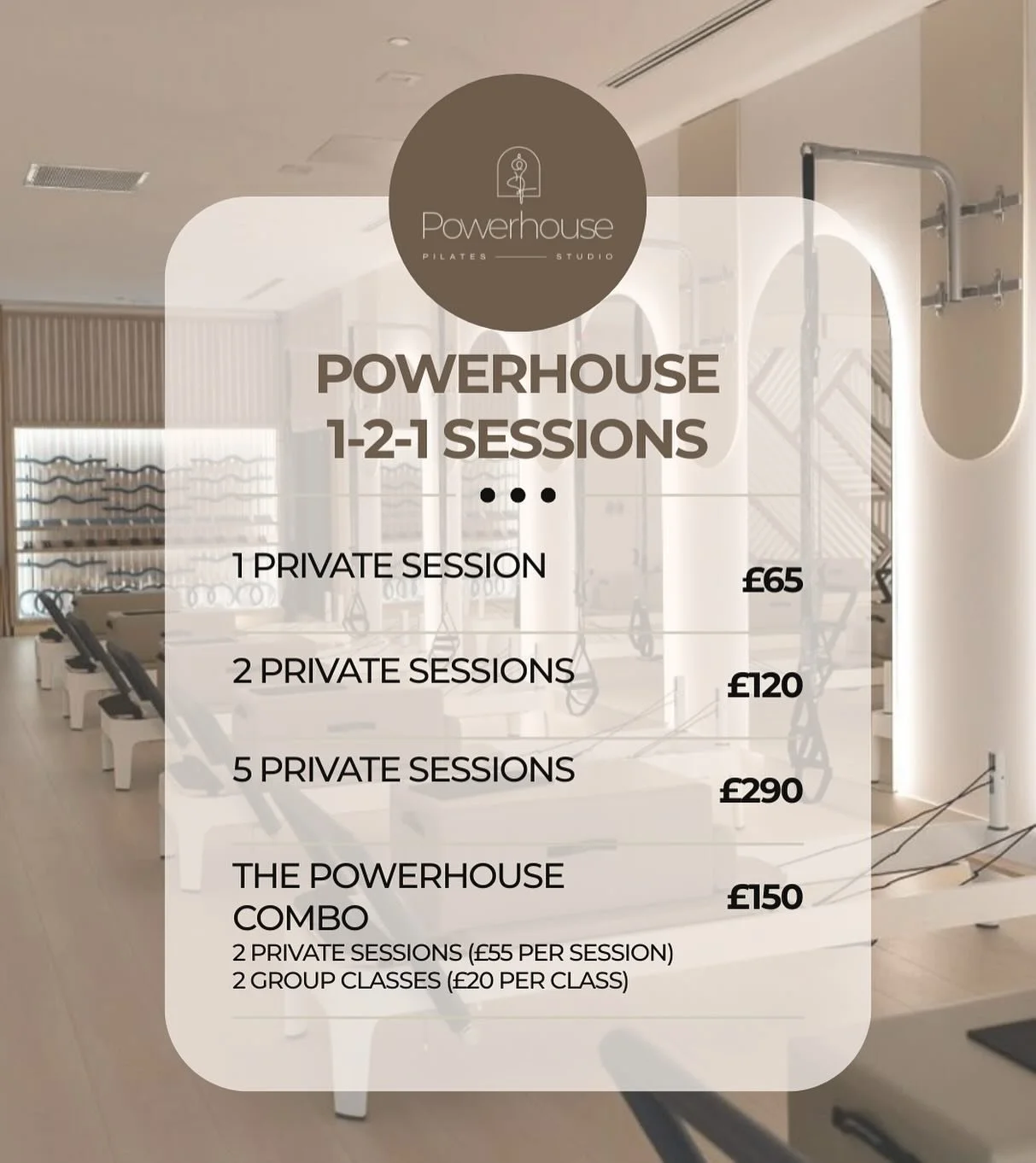 Looking for personalised attention, faster progress, and a deeper connection to your practice? Our Powerhouse 1-2-1 sessions are the ultimate way to elevate your Pilates journey. 💥✨

Whether you&rsquo;re new to Reformer Pilates, working with an inju