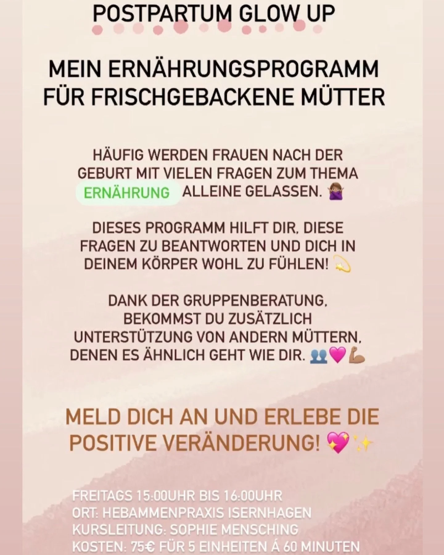 Meld dich per DM oder E-Mail, info@nutrition-routine.de, an ☺️💪🏽 #postpartum #ern&auml;hrungsberatung #ern&auml;hrung #ern&auml;hrungnachschwangerschaft #schwanger2024 #babyserstesjahr #schwangerhannover