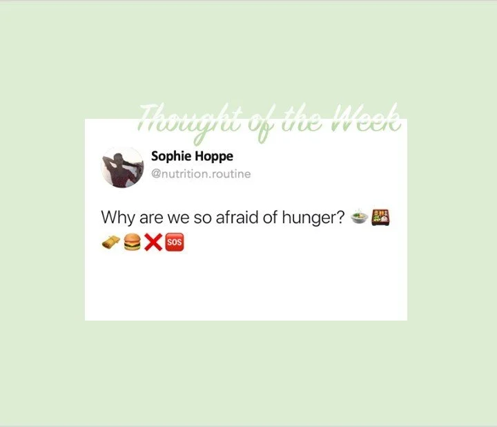 Wieso haben wir heutzutage so eine Angst vor "Hunger"? 🙅&zwj;♀️🙅&zwj;♂️⠀⠀⠀⠀⠀⠀⠀⠀⠀
Vor allem im Kontext der Gewichtsabnahme wird alles versucht, um so wenig Hunger wie m&ouml;glich zu sp&uuml;ren... ⠀⠀⠀⠀⠀⠀⠀⠀⠀
⠀⠀⠀⠀⠀⠀⠀⠀⠀
Ganz n&uuml;chtern be