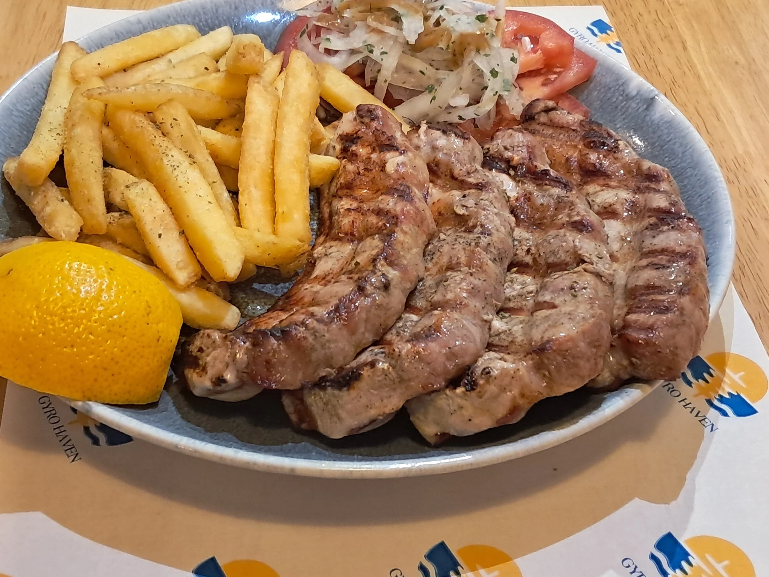 Grilled pork Pancetta