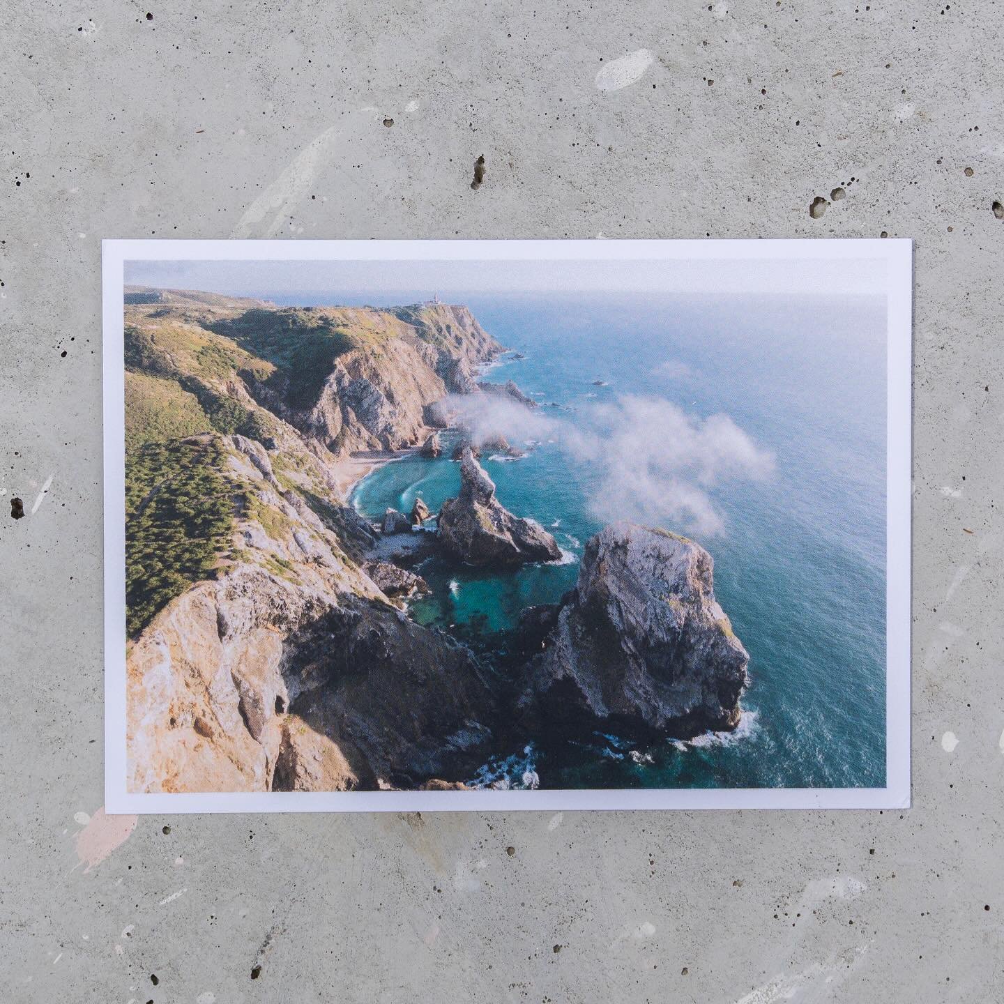 Praia da Ursa, Portugal, captured from above.
Now available on our site. Send a little moment in the mail to someone you care about.
#storiesyoucanhold