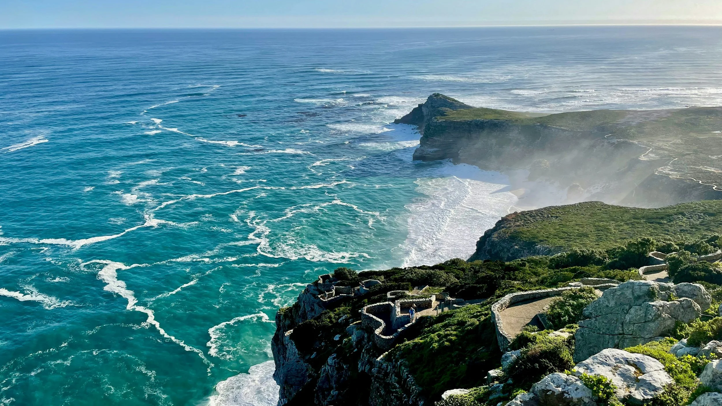 Cape Point View from above of Dias Beach. Wildventure day trip to Cape Point