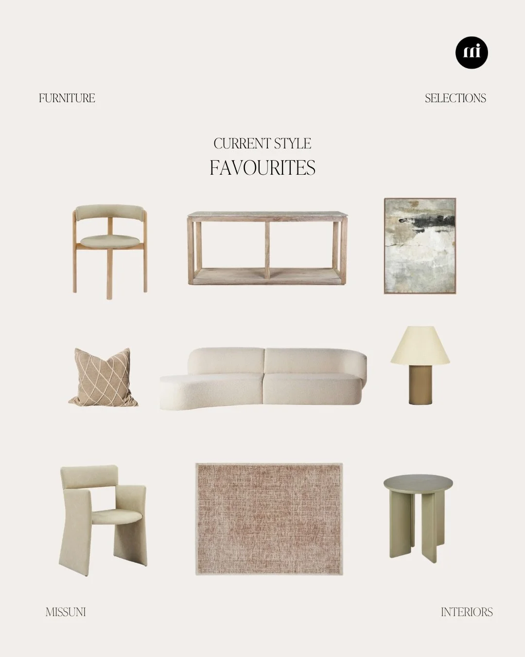 One of our favorite recent styling with all these beautiful pieces. 
Artwork from @urbanroad_art, 
Rug from @stephandgian 
and rest of pieces all from @mcmhouse 
Styled by @missuni.interiors