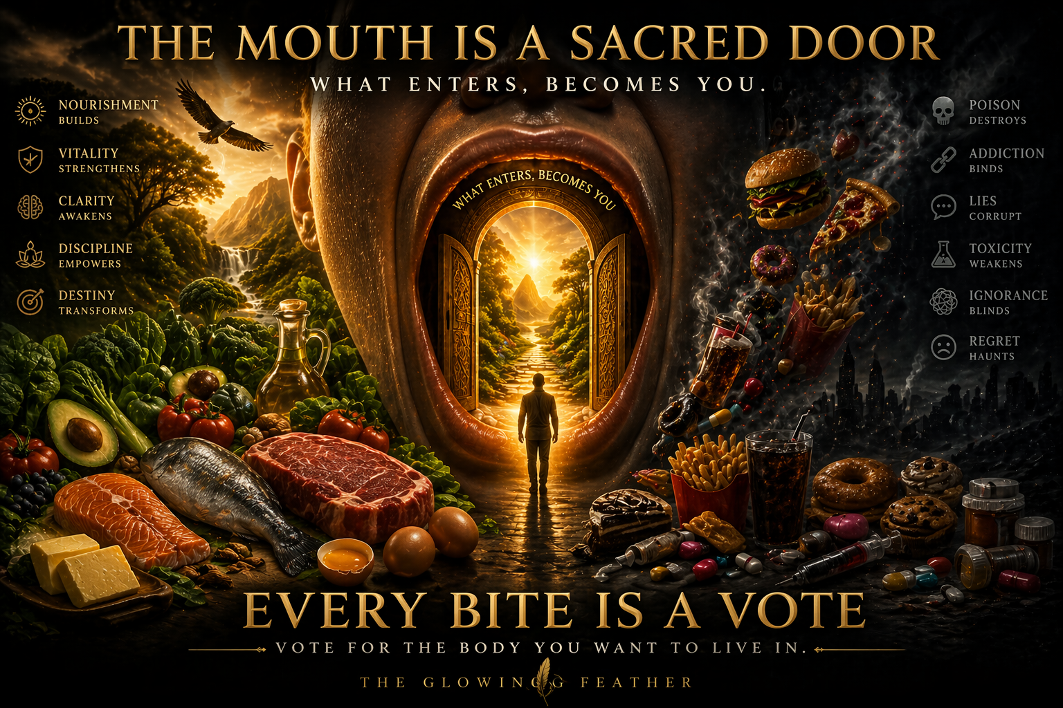 The Mouth is a Sacred Door.