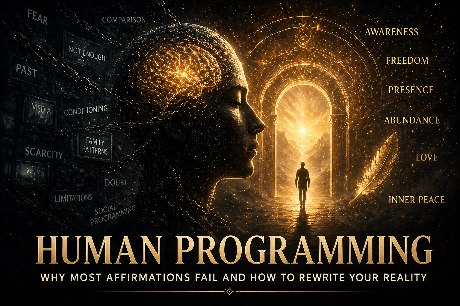 Human Programming, The Future Trap, and why most affirmations fail.