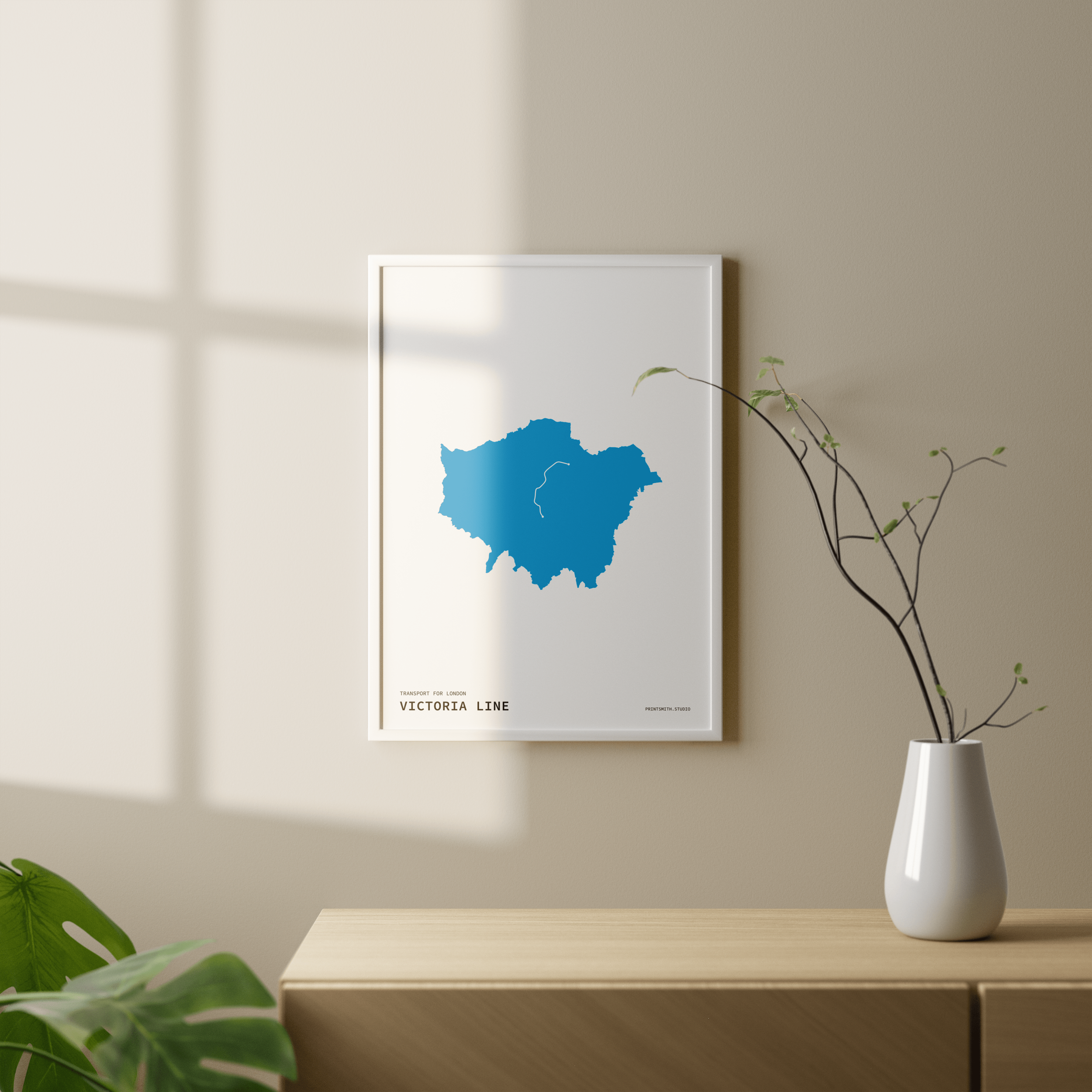 London Underground Victoria Line Minimalist Print — Printsmith Studio
