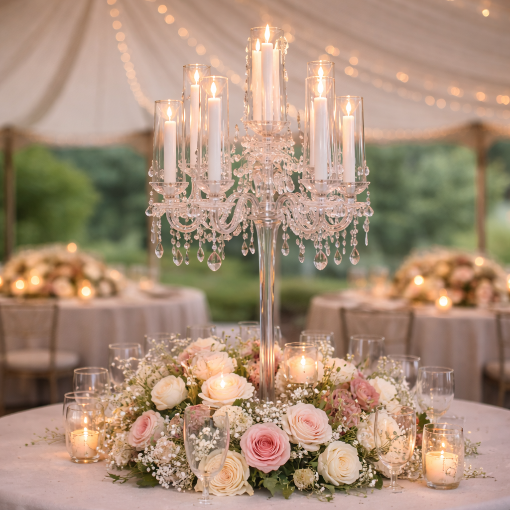 Crystal Eleven Candle Candelabra