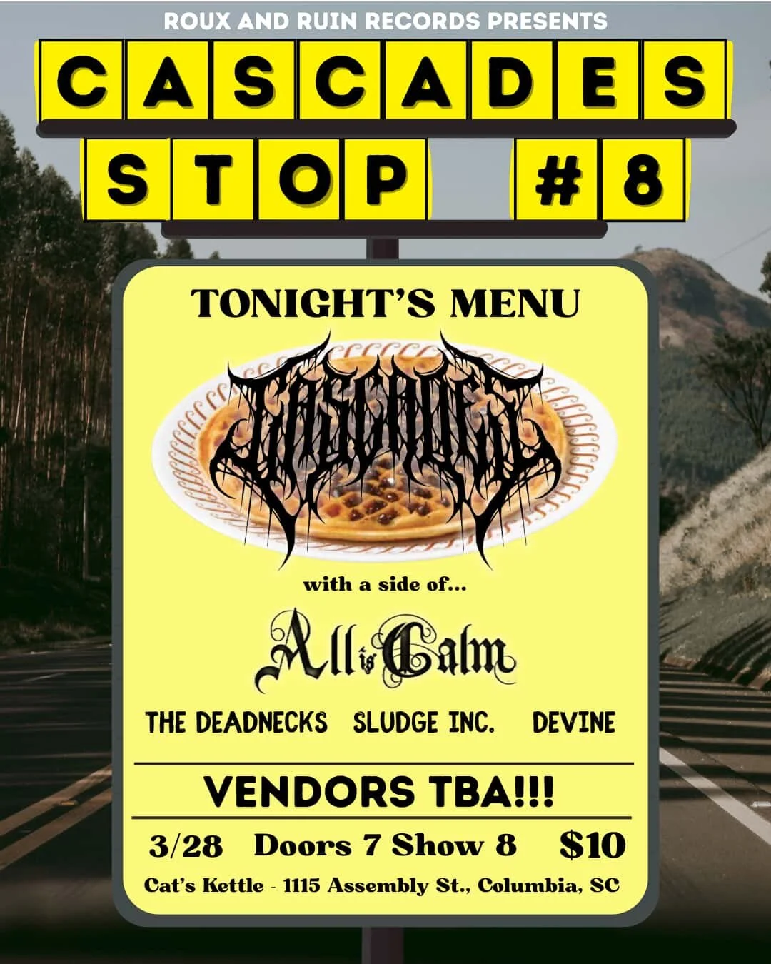 Skunkfest- Cascades, All Is Calm, Sludge Inc, Devine