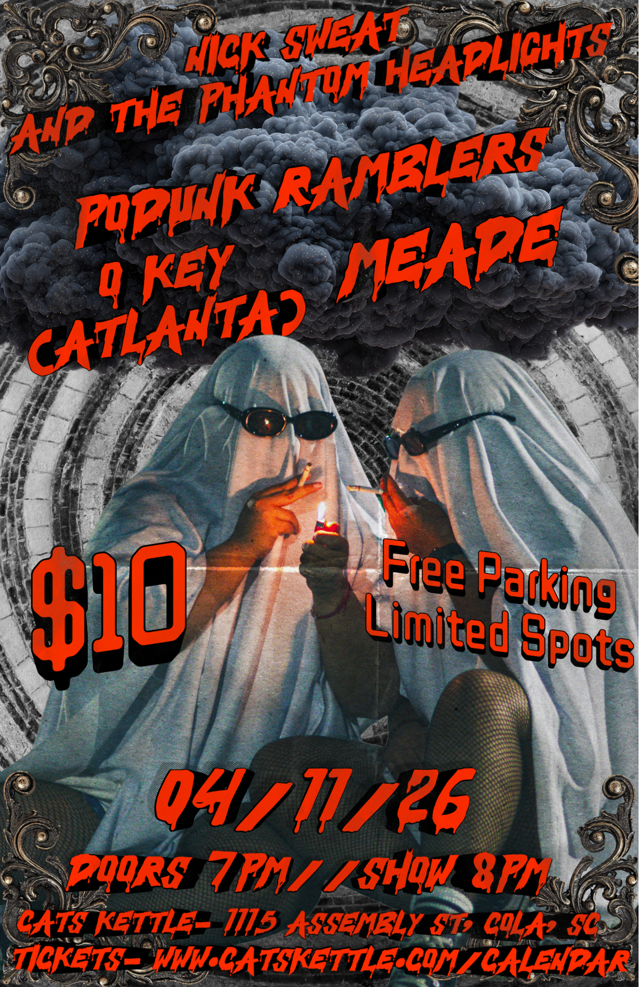 Nick Sweat & the Phantom Headlights, Podunk Ramblers, O Key (Atl), Meade