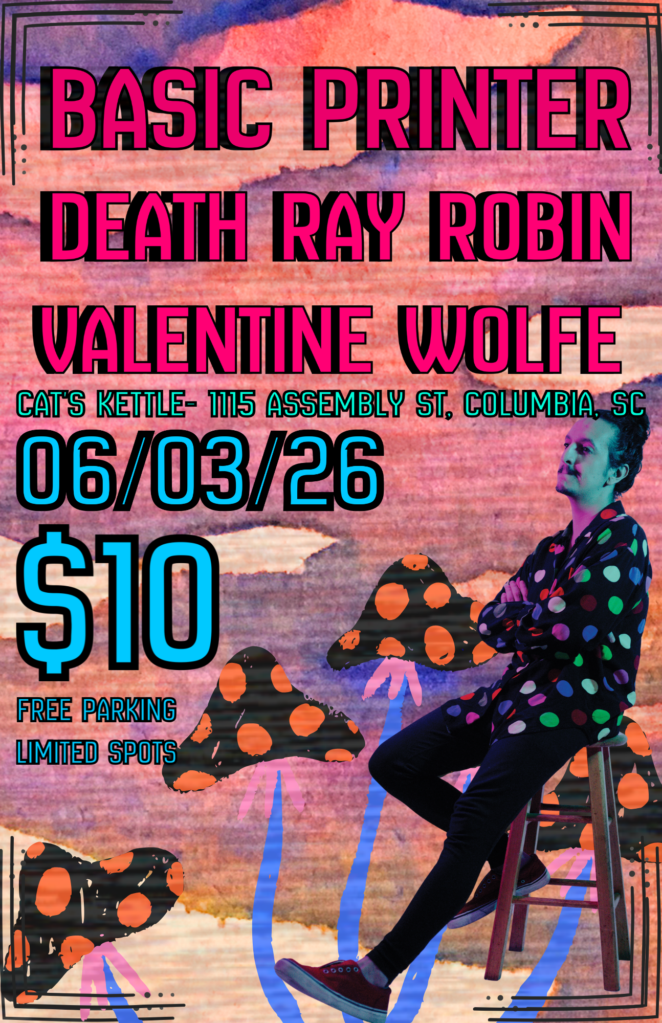 Basic Printer, Death Ray Robin, Valentine Wolfe- Original Music